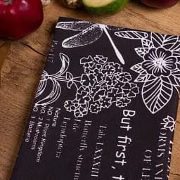 Рушник MirSon №216 Black flowers 60х45 см (2200006739067) - мініатюра 2