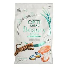 Сухий корм для дорослих котів Optimeal Б'юті Фітнес Здорова вага з морепродуктами 4 кг (B1842401) - мініатюра 2