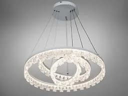 Люстра LED підвісна Romin чорна 140Вт пульт до 25м²