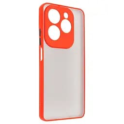 Чехол панель-накладка для TECNO Spark 20 Pro 4G (KJ6), Frosted Matte, красный, противоударный чехол с защитой всего корпуса, термополиуретан TPU + поликарбонат PC, ArmorStandart (ARM74398)