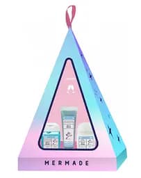 Новогодний подарочный набор Mermade Let it snow: Антисептик для рук, 29 мл, Крем для рук с ланолином, 29 мл, Сияющий бальзам для губ, 10 мл (01MRM6311)