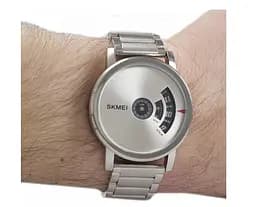 Чоловічий годинник Skmei 1260 оригінальні silver black - мініатюра 9