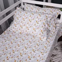 Комплект постільної білизни MirSon Фланель 018 Unicorn сірий 110х140 см (2200009656019) - мініатюра 3