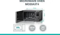 Мікрохвильова піч , 20л, електр. керув., 700Вт Gorenje teh0026021 - мініатюра 3