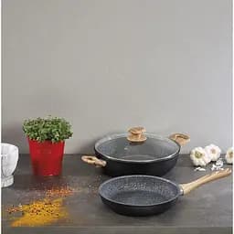 Сковорода Barazzoni Granitica Extra Induction Eco Legno 28 см 2.6 л (85510602825) - мініатюра 3