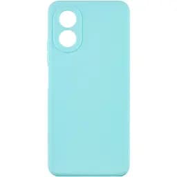 Силиконовый чехол Candy Full Camera для Oppo A58 4G Бирюзовый / Turquoise