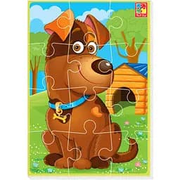 М'які бебі пазли Vladi Toys Малюк зможе А5 Песик 12 елементів (VT1103-92)