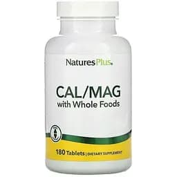 Кальцій + Магній NaturesPlus Source of Life 180 таблеток