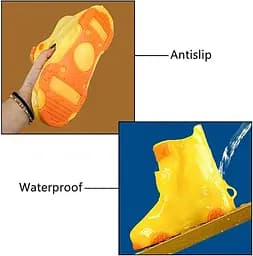 Бахіли на взуття Kidigo дитячі ПВХ H003 M 28-29 Yellow (17567) - мініатюра 7