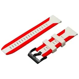 Силиконовый ремешок Frontier для Samsung S3/S4, 22 мм бело-красный