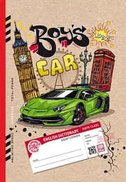 Тетрадь-словарь, 55 г, 7БЦ, 165x240 мм, 40 листов, матовая ламинация, 21337