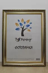 Фоторамка 50х60, срібна із золотим краєм, 377-036S, СКЛО + ДВП                                                                                                                                                                                                                                                                                                                                                                            