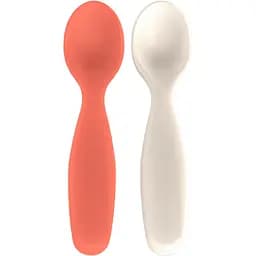 Набір ложок Suavinex Go natural 2 шт. червоно-бежевий (308049)
