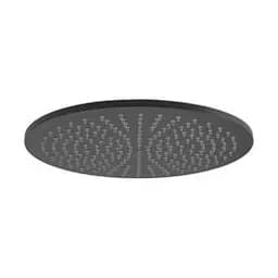 Верхній душ Paffoni Syncro Quadro Ø300xh8 мм з утримувачем 400 мм black matt ZSOF079NO + ZSOF034NO, Чорний матовий - мініатюра 6