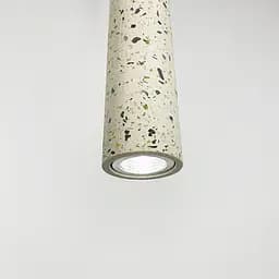 Підвіс Terrazzo Cylinder Long із білим бетонним плафоном 30х6 см Line.F MJ 163-60*300 WT - мініатюра 3