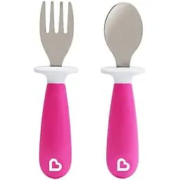 Набір столових приборів Munchkin Raise, рожевий, 2 шт. (27148.04)