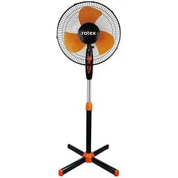 Напольный вентилятор Rotex RAF49-E 35Вт 40см с защитной решеткой Таймер 60 минут Черный / Оранжевый