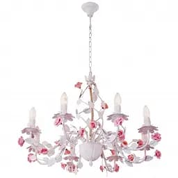 Люстра підвісна Brille свічка флористика E14 40W WH (BKL-193S/8)