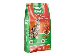 Сухий корм для кішок Wise Cat Veal with poultry 400 г (4820111141630)