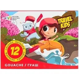 Дитячі гуашеві фарби Gamma 321037/TK 12 кольорів по 20 мл