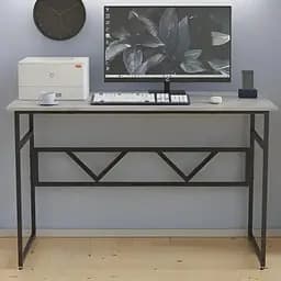 Стол письменный Райан Ferrum-decor 750x1200x700 Черный металл ДСП Бетон 32 мм (FRD-106498)