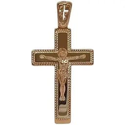 Золотой крест Харьковская ювелирная фабрика Распятие Христа. 101-М