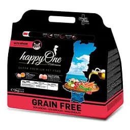 Сухой корм для пожилых кошек happyOne Mediterraneum Senior Cat Fresh Meat со свежим мясом беззерновой 3 кг