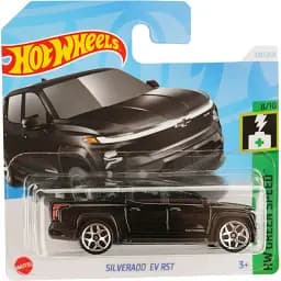 Набір: Базова машинка Hot Wheels HW Ride-Ons Rink Racer зелена (5785) + Базова машинка Hot Wheels HW Green Speed Silverado EV RST чорна (5785) - мініатюра 3