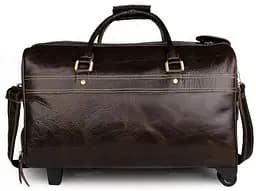 Сумка дорожня 14253 на колесах Vintage коричнева - мініатюра 10