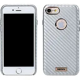 Чохол-накладка Remax Carbon Series Case for iPhone 7 Silver