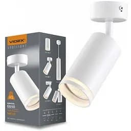 Світильник Videx під лампу GU10 SPF05B накладний поворотний білий