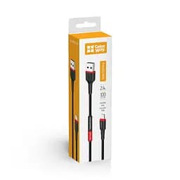 Дата кабель USB-C to Lightning 1.0m 2.4А black ColorWay (CW-CBUL064-BK)