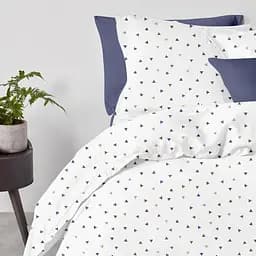 Комплект постільної білизни Cosas Delta CS6 Сімейний білий (DeltaColor_DarkBlue_160x2) - мініатюра 2