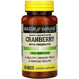 Клюква с пробиотиком Mason Natural Cranberry with Probiotic 60 таблеток