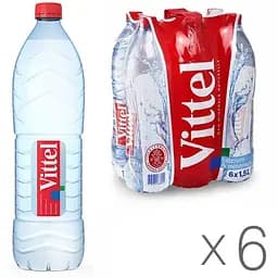 Vittel, 1,5 л, Вітель, Вода мінеральна негазована, ПЕТ - мініатюра 4