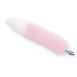 Анальная пробка с хвостом SKN-L11 (размер S), Розовый