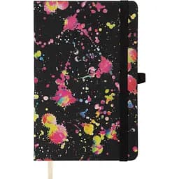 Книга записна Buromax Infinity в клітинку 207х136 мм на резинці чорна 96 аркушів (BM.255105-01)