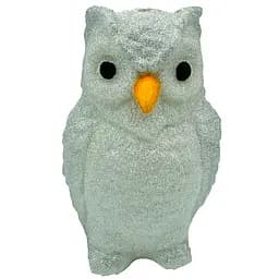 Ялинкова іграшка MIS LT Сова 6,5х6х10 см срібний