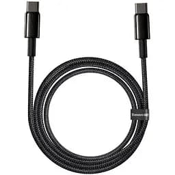 Кабель Baseus Tungsten Gold Fast Charging Data Cable Type-C to Type-C 100W 2 м Черный
