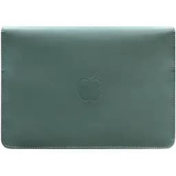 Кожаный чехол-конверт BlankNote на магнитах для MacBook 13 Бирюзовый
