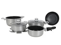 Набір посуду Gimex Cookware Set induction 8 предметів Silver (6977227)