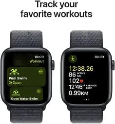 Смарт-годинник Apple Watch SE 2 GPS 44mm Midnight Aluminium Case with Ink Sport Loop 2024 (MXEP3) [123349] - мініатюра 6