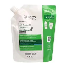 Шампунь Vichy Dercos усиленного действия против перхоти для нормальных, жирных волос и раздраженной кожи головы 390 мл
