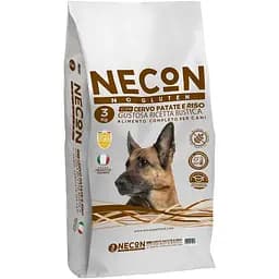 Сухой корм для взрослых собак с низким аппетитом Necon No Gluten Dog With Deer Potatoes and Rice оленина 3 кг