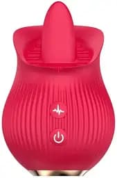 Стимулятор вібратор клітора I'MCUM Kiss & Lick Rose (7970379617735)