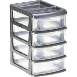 Органайзер универсальный Idea Home малий 4 секції (2764-IH-металік)