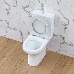 Унітаз-компакт FlashClean Am.Pm Tender з сидінням мікроліфт білий C45A8800SC, Білий - мініатюра 6