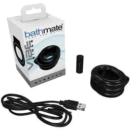 Эрекционное виброкольцо Bathmate Vibe Ring Stretch, широкое, может быть ограничителем