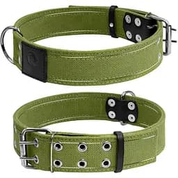 Нашийник для собак Collar подвійний, бавовняна тасьма зі світловідбиваючою ниткою (4820082490928)