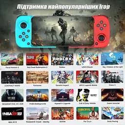 Джойстик блютуз геймпад бездротовий ігровий контролер для iOS Android чорний - мініатюра 3